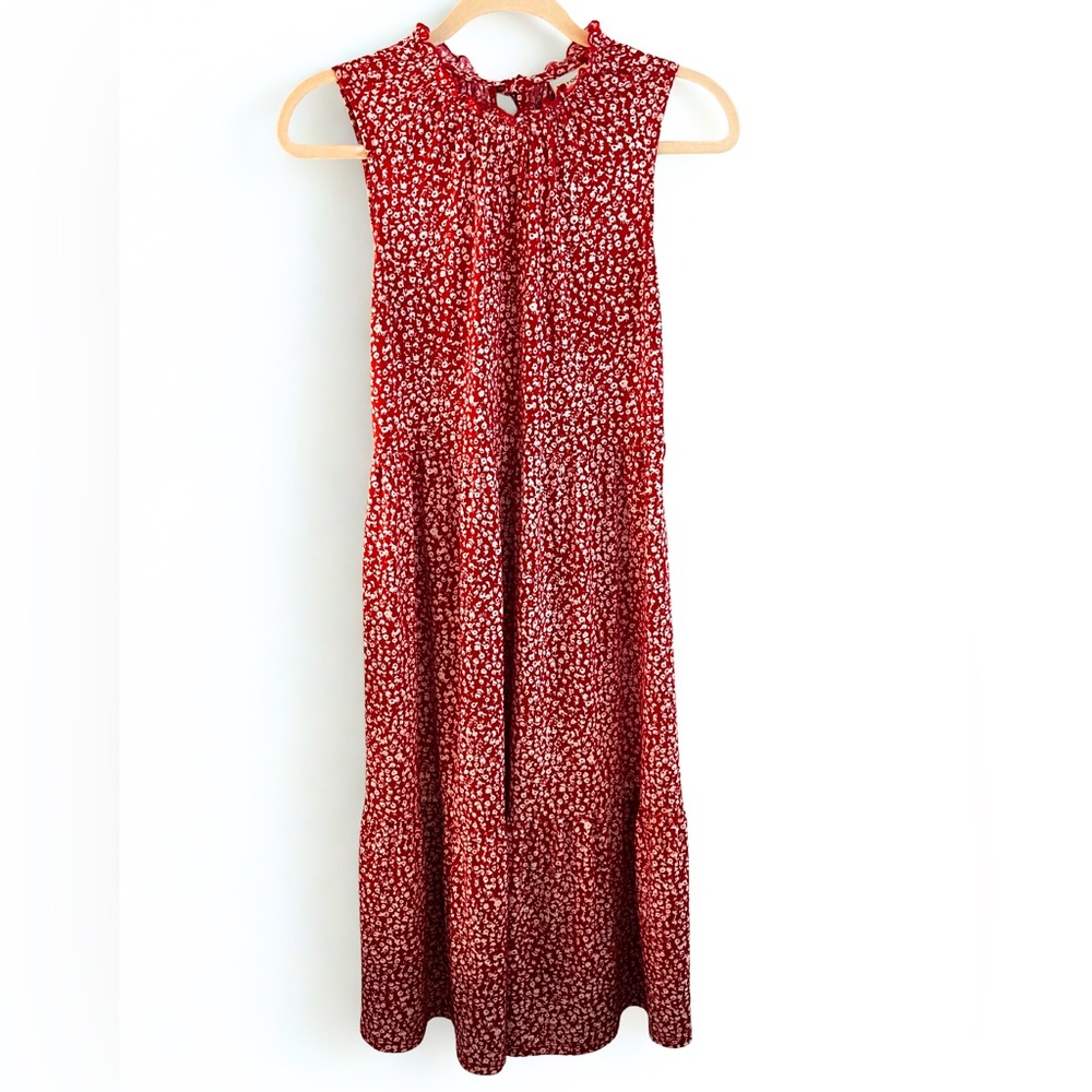 Enfocus Studio Red and White Maxi Dress
